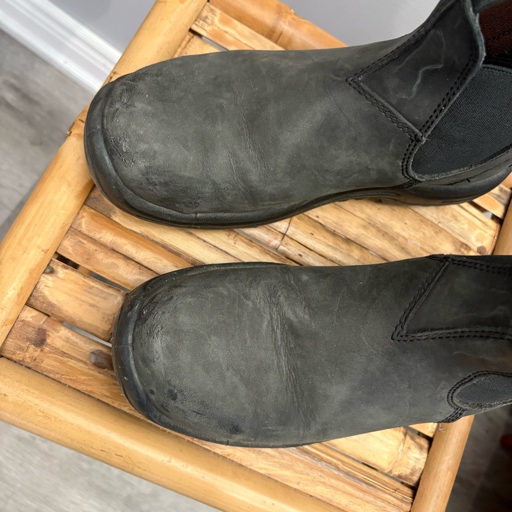Blundstone Men's Black Steel Toe Work Boots - Picture 6 of 15